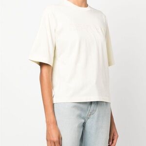 Off White Women's Cream T-Shirt